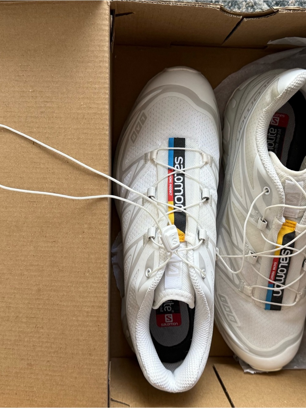 Salomon XT-6 White Lunar Rock - Picture 2 of 5